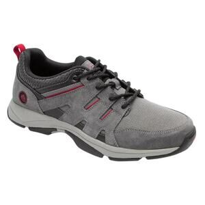 Rockport Mens Chranson Sport Lace Up Sneakers US 7.5 Grey Suede Athletic NWOB